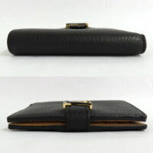 Louis Vuitton LV Vertical Wallet compact grained leather Black